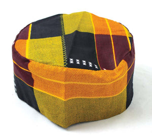 Unisex Kente Print Kufis (Caps)