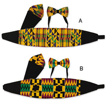 Load image into Gallery viewer, Handwoven Kente 3pc Tuxedo Set