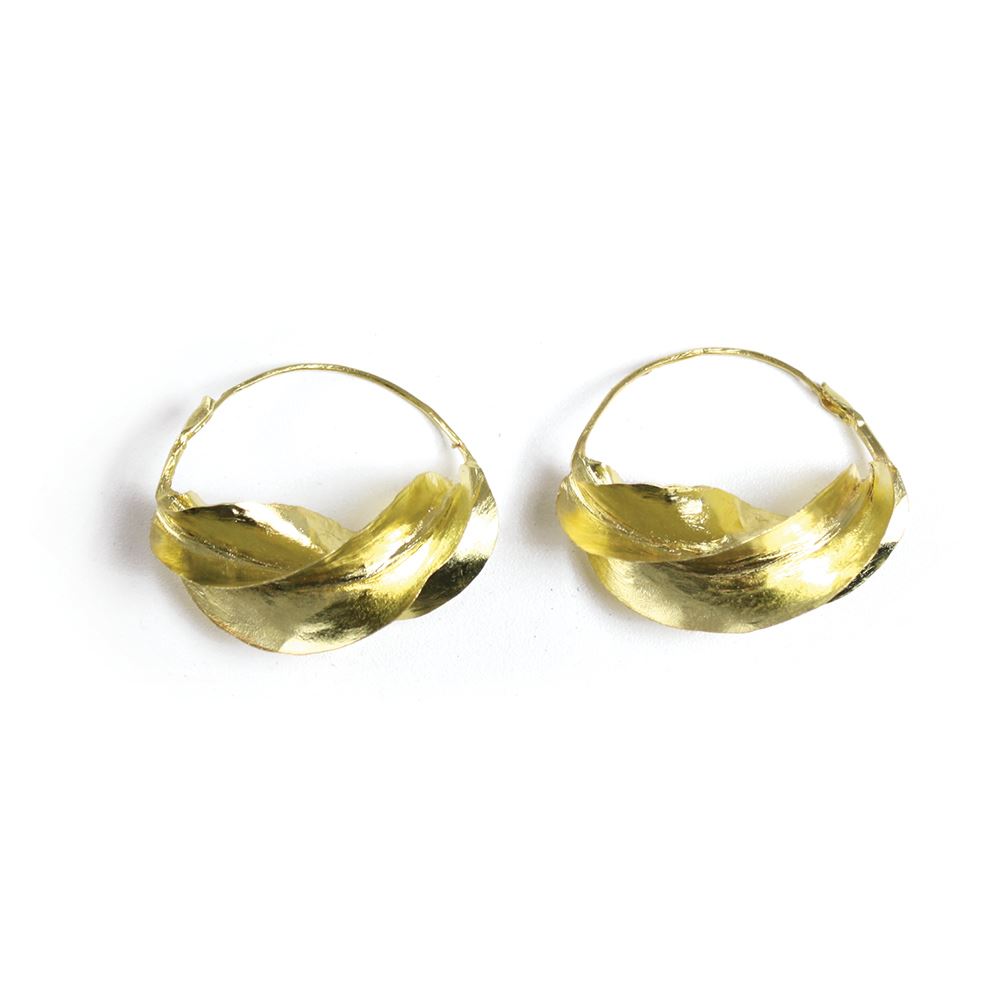 Fulani Gold Twist Earrings