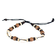 Load image into Gallery viewer, Unisex Cameroonian Wood &amp; Cowry Bead Bracelets