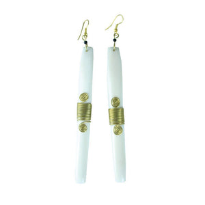 'Milk & Honey' Bone Earrings