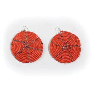 Tropical Maasai Circle Earrings