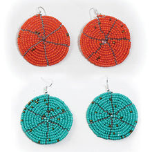 Load image into Gallery viewer, Tropical Maasai Circle Earrings