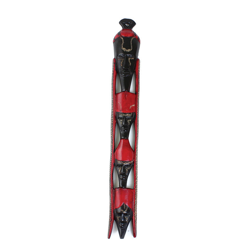 Hand-Carved Maasai Totem Mask