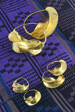 Load image into Gallery viewer, Fulani Gold Twist Earrings