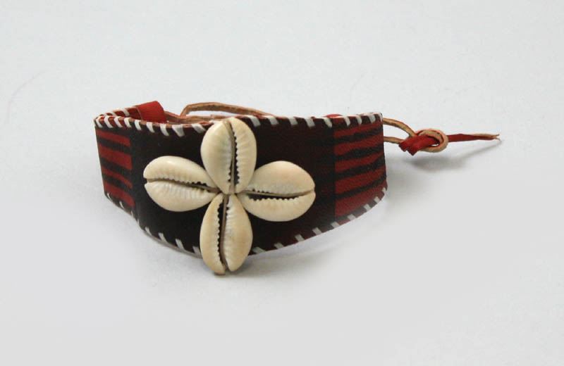 Unisex Nigerian Leather & Cowry Bracelets