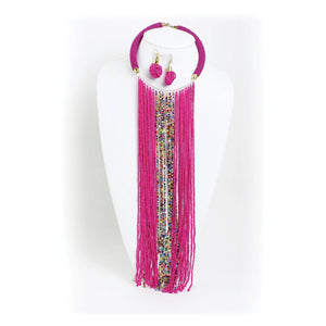 Maasai Fringe Necklace Sets
