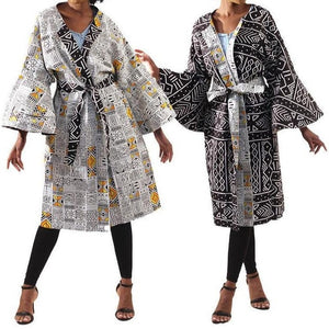Reversible African Print Kimono Jacket