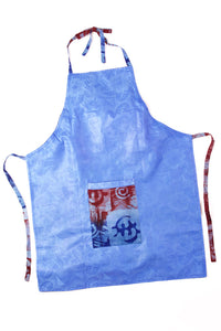 Reversible Adinkra Symbol & Bazin Apron