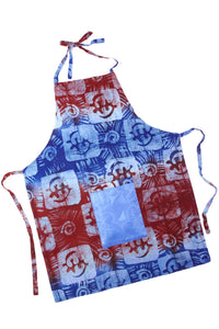 Reversible Adinkra Symbol & Bazin Apron