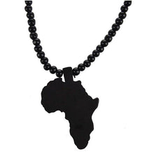 Load image into Gallery viewer, Wooden Africa Necklace