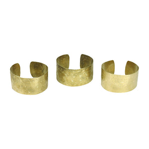 Golden Brass Hand-Etched Bracelet