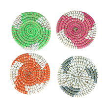 Load image into Gallery viewer, Senegalese Woven Coaster Set (4ct)