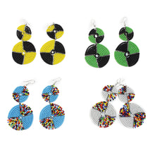 Load image into Gallery viewer, Double Circle Maasai Earrings
