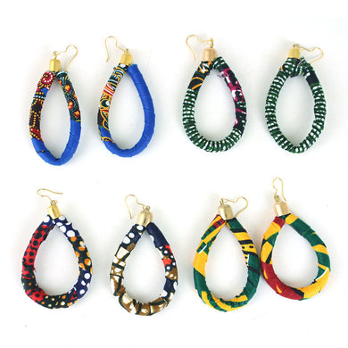 Kitenge (Ankara) Teardrop Earrings