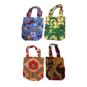 Large Reversible African Print Tote Bags