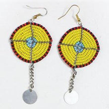 Load image into Gallery viewer, Beaded Zulu Chain Earrings