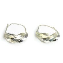 Load image into Gallery viewer, Fulani Silver Twist Earrings