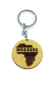 Wooden Wakanda Key Chain